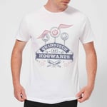 Harry Potter Quidditch At Hogwarts Men's T-Shirt - White - 5XL