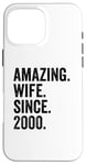 Amazing Wife Since 2000 | 25 anniversaire mariage 25 ans Coque pour iPhone 16 Pro Max
