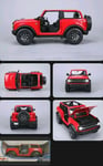 MAISTO 1:18 SCALE DIECAST MODEL 2021 FORD BRONCO BADLANDS JEEP - 4 X 4 CAR RED