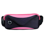 Phone bag Multi-functional Sports Waterproof Waist Bag for Under 6 Inch Screen Phone, Size: 22x10cm (Black) Asun (Color : Black Pink)