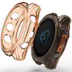 Garmin Fenix 8 43mm Skal för klockram - Transparent Orange