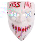 Kiss Me Mask LED Ljusblå