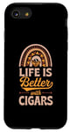 iPhone SE (2020) / 7 / 8 Life Is Better With Cigars Bohemian Rainbow Trendy Boho Case