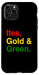 Coque pour iPhone 11 Pro Ites, Gold et Green