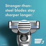 Gillette Mach 3 Razor Handle + 1 Shaving Blade Head New FAST FREE POSTAGE