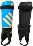 Adidas Ghost YOUTH Soccer Shin Guard Shin Pads Small 3-5 YRS Blue Gold A611-1