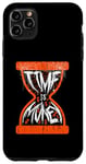 Coque pour iPhone 11 Pro Max Time Is Money Drip Dunk Motif Halloween Orange Noir