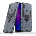 FanTing Case for Realme Narzo 10, Rugged and shockproof,with mobile phone holder, Cover for Realme Narzo 10-Dark Blue