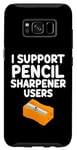 Coque pour Galaxy S8 I Support Taille-crayon Manuel Rotatif Utilisateurs Graphite