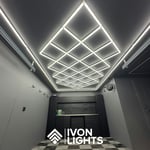 IVON BLACKOUT Cone LED Garagebelysning Svart 243x484cm
