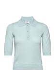 Merino Polo Shirt Tops T-shirts & Tops Polos Blue Filippa K