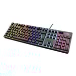 DELTACO GAMING DK310 Mechanical keyboard, Red switches, RGB, black
