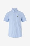 Lyle & Scott - Skjorta Short Sleeve Oxford Shirt - Blå
