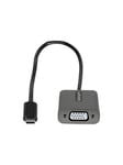 StarTech.com USB C to VGA Adapter 1080p USB Type-C to VGA Adapter Dongle USB-C (DP Alt Mode) to VGA Monitor/Display Video Converter Thunderbolt 3 Compatible - 30 cm