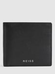 Reiss Cabot Leather Wallet, Black