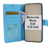New Standcase Wallet Motorola Moto E20 / E30 / E40 (Ljusblå)