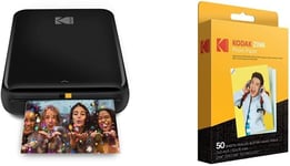 Instant Photo Printer - Bluetooth, ZINK, Kodak, Black