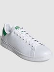 adidas Originals Stan Smith - White/Green, White/Green, Size 4, Women