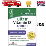 Vitabiotics Ultra Vitamin D 4000IU 96  Tablets Maximum Strength