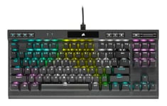Corsair K70 RGB TKL tastatur USB QWERTY Nordisk Sort