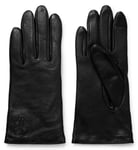 New Hugo Boss womans black premium nappa leather coat driving gloves Large 7.5