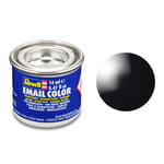 Revell Gloss Black (RAL 9005) Email Colour Enamel - 14ml Model Paint No.7