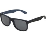 New Foster Grant Mens Sunglasses Black with Navy on inside Retro-Polarised 20111