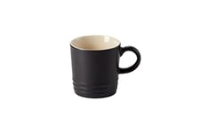 Le Creuset Stoneware Espresso Mug, 100 ml, Matte Black, 70305100000099