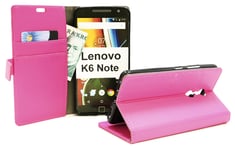Standcase Wallet Lenovo K6 Note (Hotpink)