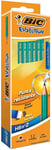 BIC Ecolutions Evolution 655 HB Pencil with Eraser (Pack of 12), Green