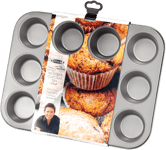 STELLAR JAMES MARTIN NON-STICK 12 CUP MUFFIN/CUPCAKE PAN