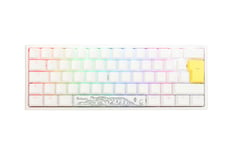 Ducky One 2 Pro Classic Mini Clavier 60% Blanc Pur, Rouge Kailh, Rgb, Pbt - Mecânico (Es)
