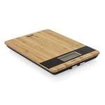 Princess 492944 Pure Kitchen Scale, 5kg Capacity, Battery Powered, Bamboo