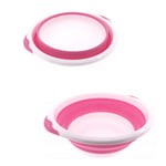2 x foldable diameter 30 cm washing up bowl for camping, folding bowl, washing bowl, silicone bowl, salad bowl, plastic bowls made of silicone.