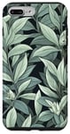 iPhone 7 Plus/8 Plus Leaves Botanical Plant Line Art Sage Green Wildflower Floral Case