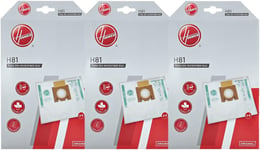 Hoover H81 Vacuum Cleaner Bags, Original, Microfiber, Anti-Odour, Kit 3 Packs 