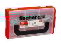 Fischer 567903, Kit Med Skruv Och Väggplugg, Autoklaverad Lättbetong, Tegel, Betong, Gipsblock, Gipsskivor, Tyskland, 128 Styck, 50 X Expansion Plug Sx Plus 5 X 25, 50 X Expansion Plug Sx Plus 6 X 30, 20 X Expansion Plug Sx..., 25 X Chipboard Screw