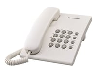 Panasonic KX-TS500PDW - Fast telefon - vit