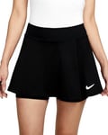 Nike Women's Df Vctry Flouncy Tennis Skirt, Black/White, S