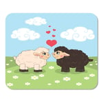 Adorable Couple of Cute Sheep in The Meadow Daisies Home School Game Player Computer Worker MouseMat Mouse Padch