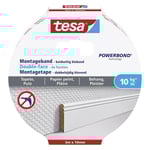 Monteringstejp känsliga ytor 19mm x 5m | Tesa Powerbond | vit