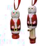 Rolig Jultomte-Hängare, Julpynt, Julkulor, Rolig Jultomte i Trä, Personliga Juldekorationer, Unik
