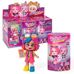 KOOKYLOOS Série Glitter Glam - Boîte de 6 poupées de Collection avec 3 Visages différents - Livré avec Accessoires de Mode, vêtements, Chaussures et Jouets Version B