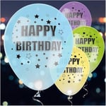 Ballonger - LED Grattis på födelsedagen - 4 st