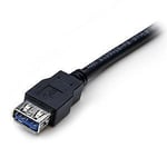 StarTech.com 2m Black SuperSpeed USB 3.0 Extension Cable A to A - M/F 2 m USB A