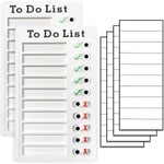 2 bitars sysslorschema för vuxna att göra Lista Mina sysslor Checklista Uppgiftstavla Glidande rutinschema för barn Rv-påminnelse