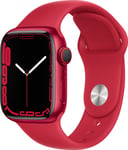Apple Watch Series 7 41mm eSIM (röd alu./röd sportband) - fyndvara