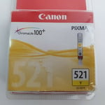 Genuine Canon CLI-521 Y Ink Cartridge Yellow for MP640 MP620 MP540 Sealed Boxed