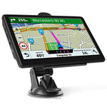 GPS Voiture: écran Tactile 7 Pouces 8G 256M Navigation avec Guide Vocal Poi Avertissement Flash Mise à Jour de Carte Gratuite à Vie pour 52 Pays