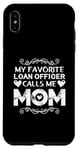 Coque pour iPhone XS Max L'agent de prêt préféré m'appelle maman fête des mères fière maman